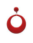 Medium Enameled Flamenco Hoop Earrings. Red 1.570€ #50034PENMEDRJ